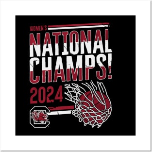 South Carolina Women's Basketball 2024 National Champions Swish Posters and Art